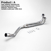 For YAMA YZF TMAX 500 TMAX530 Exhaust Motorcross Slip on Modified Motorcycle Muffler Pipe Pitbike Titanium Alloy Connect Link