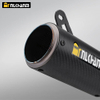 ZX6R Motorcycle Exhaust System Modification for SC Project Full Titanium Alloy 2024-2025 Kawasaki ZX6R ZX-6R Carbon Fiber Box