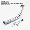 New 51MM Slip-On Motorcycle Exhaust Muffler with Front Link Pipe Stainless Steel Material for YAMA Cygnus GRYPHUS 4V Box Packed
