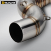 New Stainless Steel Slip-On Exhaust for Kawasaki Ninja ZX6R 636 2004-2008 Modified Mid-Link Pipe for Motorcycles