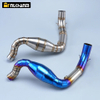 Stainless Steel 51mm Motorcycle Exhaust System Full Contact Mid Link Muffler Slip for BMW G310GS G310R 2017-2024 New Design