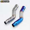 Yama R1 Motorcycle Exhaust Vent Stainless Steel Middle Link Pipe New Side Exhaust Motor Accessories for 2009-2014 Model Years