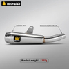 GAOKIN GK500 New Motorcycle Exhaust System Modification with Mid Pipe and Arrow Muffler