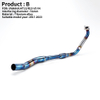2017-2023 Yama MT15 R15 V3 V4 Titanium Alloy Full Motorcycle Exhaust System Carbon Fiber Mufflers 51mm Header Pipe New Condition