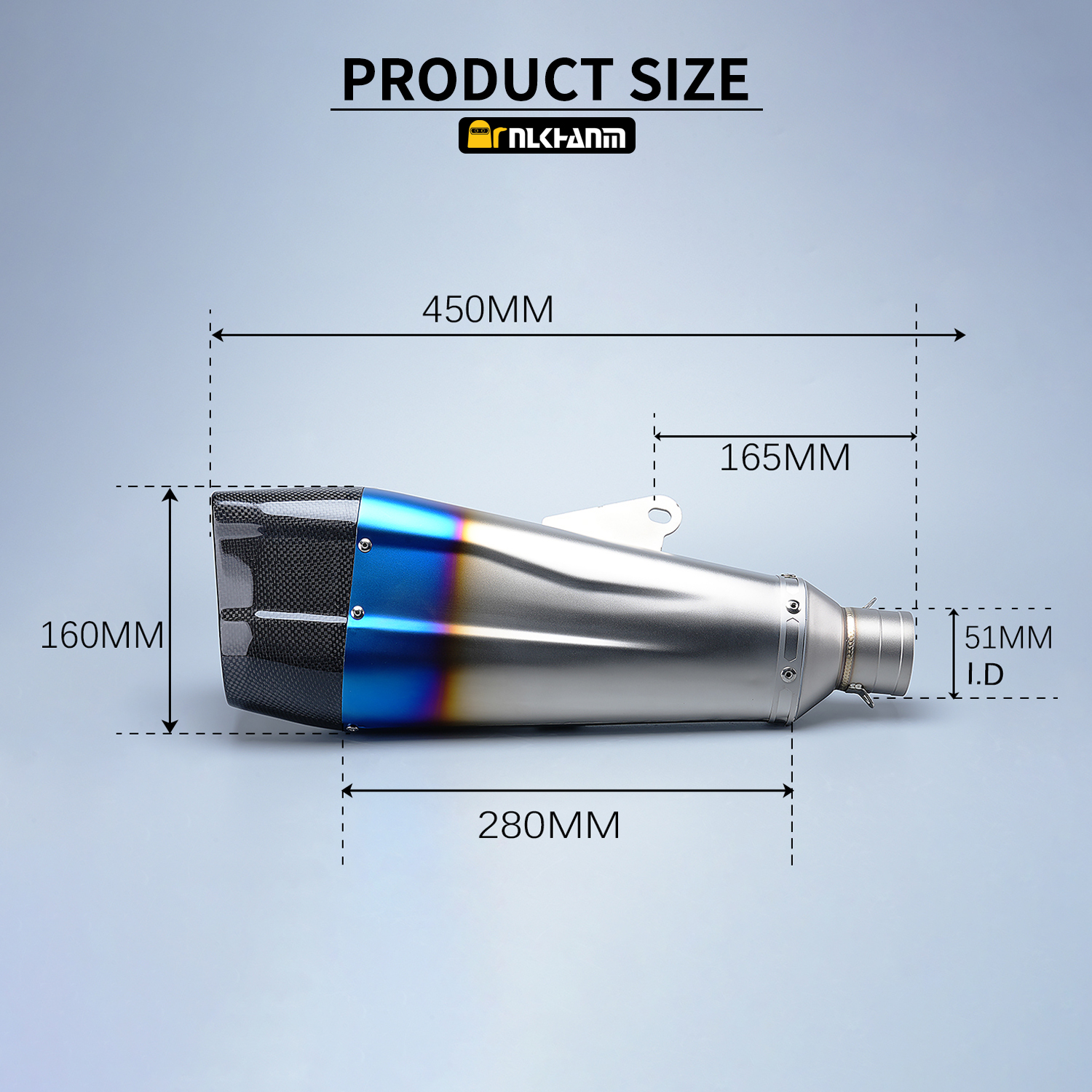 High Quality Racing Motorcycle Exhaust Silencer Original Fitment for R3 R25 TMax TMax560 TMax530 Z900 CBR250RR Ninja300