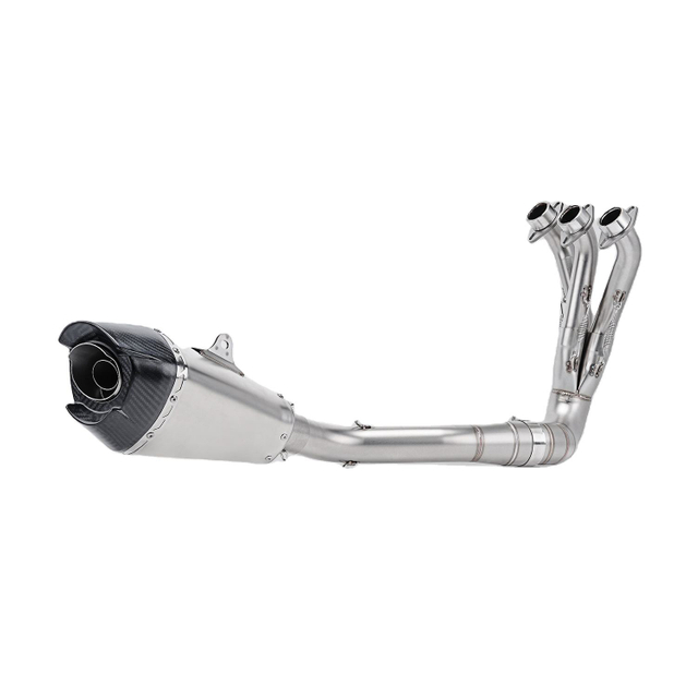 Full Motorcycle Systems Exhaust Escape Front Link Pipe MT09 XSR900 Yoshimura Race AT2 Stainless W/ Stainless Muffler 2021-2024