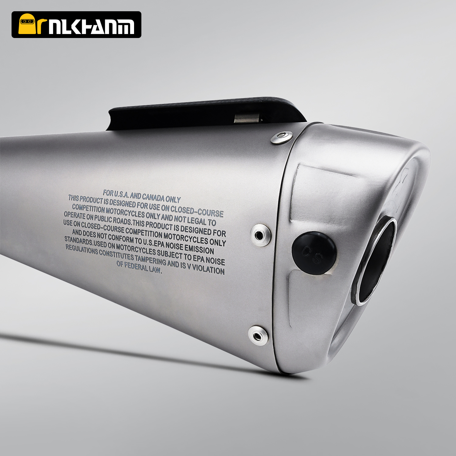 Performance V4 AK 60mm Titanium Alloy with Carbon Fiber Insulation Board Motorcycle Exhaust System Muffler for Performance V4