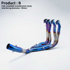 New Stainless Steel Full Exhaust System for 2010-2018 S1000RR 2015-2018 S1000R Motorcycle Front Pipe Slip on Mufflers