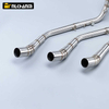 Slip-On Stainless Steel Moto Muffler Front Middle Link Pipe for YAMAHA YZF-R125 YZF R15 V3 R125 2018-2023 Motorcycle Exhaust