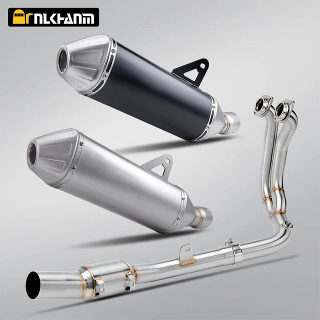 Kove 800X Adventure 2023-2024 Motorcycle Exhaust Muffler Pipe Full Section Modification in Stainless Steel