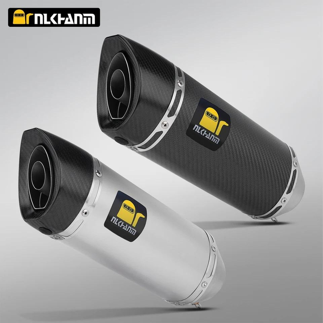 51mm Universal Carbon Fiber Escape Muffler New DB Killer for Motorcycle Exhaust System Compatible Models R1 CBR650 ZX6R Steel