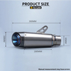 60mm Universal Motorcycle Exhaust System with SC Titanium Alloy Carbon Fiber Cover New Escape Muffler for Z900 MT09 ZX6R R6