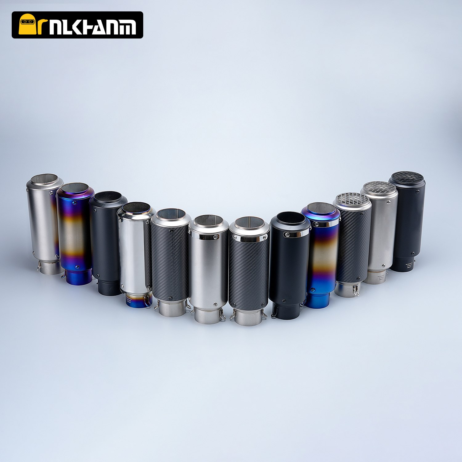 Universal 51mm 60mm Motorcycle Exhaust Pipe Motorcycle for YZF R6 R15 R3 MT07 ZX6r Z800 Z900 MT09 FZ09 Z400