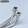 Yama TMAX 530/560 2017-2024 Motorcycle Exhaust System Modification Box Steel Front Link Elbow Pipe Slip-On for Scooter Escape