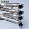 For S1000RR 2019-2024 S1000R 2021-2024 Complete Motorcycle Exhaust Header Tube Titanium Alloy Front Link Pipe Interface 60mm