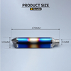Universal 36-51mm Motorcycle Exhaust Muffler with DB Killer New Condition Carbon and Steel Material Boxed
