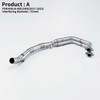Kawasak Z400 Ninja400 2017-2023 Racing Line Exhaust System Full Motorcycle Original Position Steel Pipe Link Pipe New Condition